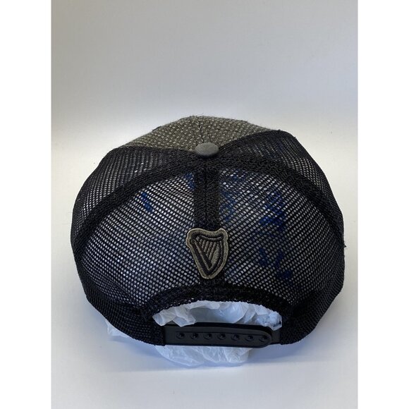 Guinness Beer Black Mesh Adjustable Adult Baseball Cap Hat Snap-back Bio-Domes - Picture 9 of 13